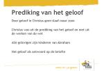 Prediking van het geloof