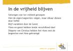 In de vrijheid blijven