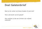 Doel Galatenbrief