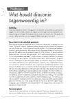 Hoofdstuk 2 Wat houdt diaconie tegenwoordig in?