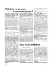 Wat doen we op onze Knapenverenigingen ?