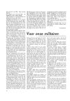 Voor onze militairen