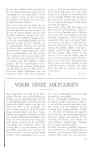 VOOR ONZE MILITAIREN
