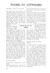 WOORD EN ANTWOORD