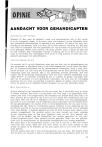 AANDACHT VOOR GEHANDICAPTEN