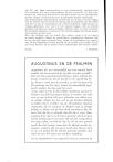 AUGUSTINUS EN DE PSALMEN