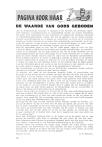 DE WAARDE VAN GODS GEBODEN