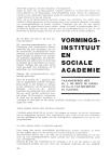 VORMINGS-INSTITUUT EN SOCIALE ACADEMIE