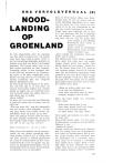 NOOD-LANDING OP GROENLAND
