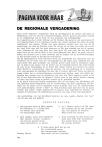 DE REGIONALE VERGADERING