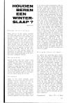 HOUDEN BEREN EEN WINTERSLAAP ?