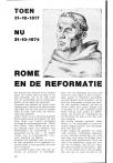 ROME EN DE REFORMATIE