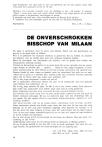 DE ONVERSCHROKKEN BISSCHOP VAN MILAAN