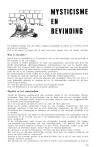 MYSTICISME EN BEVINDING