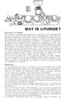 WAT IS LITURGIE?