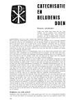 CATECHISATIE EN BELIJDENIS DOEN