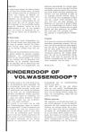 KINDERDOOP OF VOLWASSENDOOP?