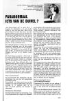 PARANORMAAL IETS VAN DE DUIVEL ?