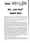 Het „rose front” bekent kleur