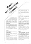 Wordt het abonormale normaal?