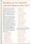 Vertaling van het Lutherlied „Ein feste Burg ist unser Gott”