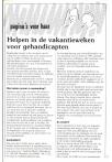 Helpen in de vakantieweken voor gehandicapten