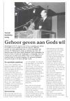 Gehoor geven aan Gods wil