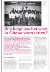 Wie helpt ons het werk in Ghana voortzetten?