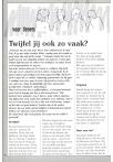 Twijfel jij ook zo vaak ?