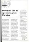 De vrucht van de openbaring van Christus