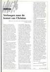 Verlangen naar de komst van Christus