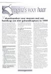 Vakantieweken voor mensen met een handicap (èn niet-gehandicapten) in 1999