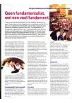 Geen fundamentalist, wel een vast fundament