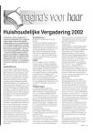 Huishoudelijke Vergadering 2002