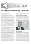 Verslag van de Bondsdag, 8 april 2003