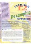 De camping: hard werken