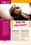 Onder het open venster