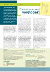 Pleidooi voor een wegloper