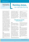 Koning Jezus, een heerlijke Koning