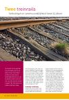 Twee treinrails