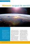 Wanneer vergaat de wereld?