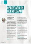 Opgestaan en heengegaan