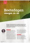Boetedagen vroeger en nu