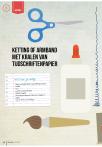 Ketting of armband met kralen van tijdschriftenpapier