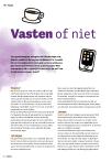 Vasten of niet