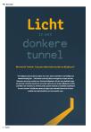 Licht in een donkere tunnel