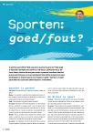 Sporten: goed/fout?