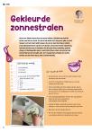 Gekleurde zonnestralen